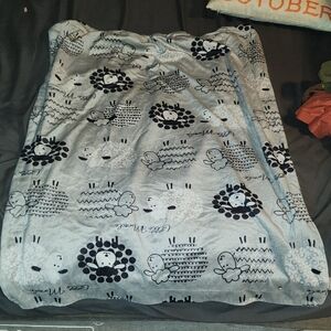 Gray Patterned Kid's Blanket